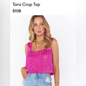 Show Me Your Mumu Tara Crop Top size large (NWT)